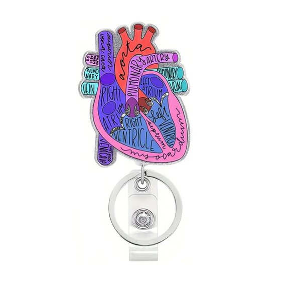 Heart ID, Key, Card Holder for Nurses, Doctors, Nursing Students, Healthcare - Picture 6 of 6